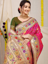 Vasudha Chex Golden Zari Worked Heavy Banarasi Saree